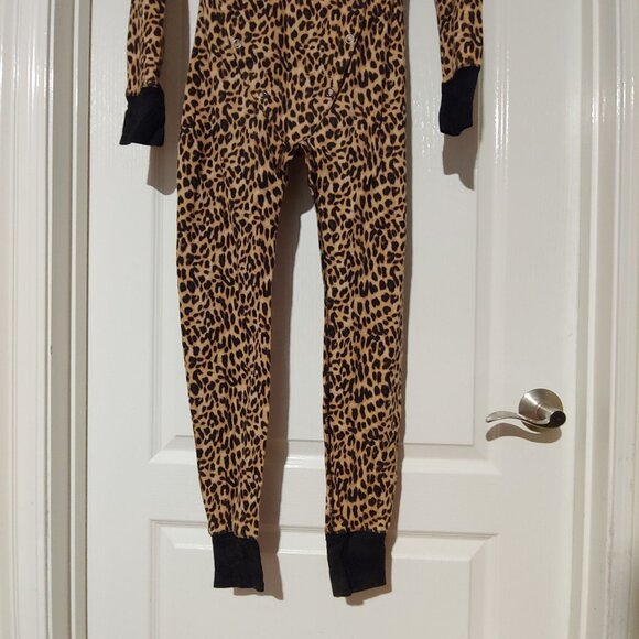 Victoria's Secret Pink Long Jane One Piece Leopard Loungewear PJs S/P - Picture 7 of 11